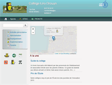 Tablet Screenshot of clgdrouyn.fr
